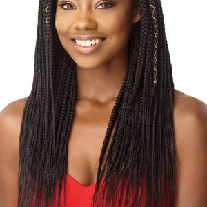 BOX BRAID MEDIUM NATURAL TIP 20″ 45 STRANDS